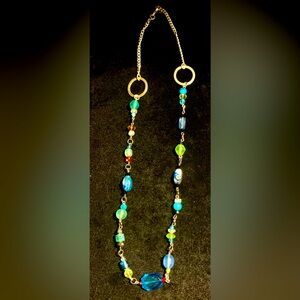 Beautiful Necklace with Wire & Beads Hand Crafted